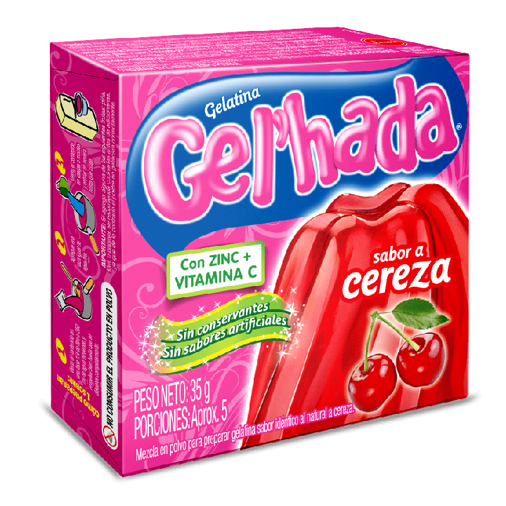 Gelatina Tradicional sabor a Cereza | 35g