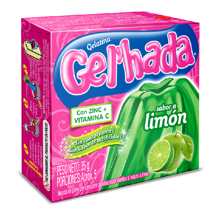Gelatina Tradicional sabor a Limón | 35g