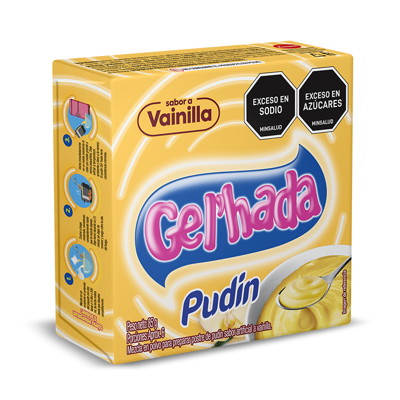 Pudín Gel’hada Vainilla x85g