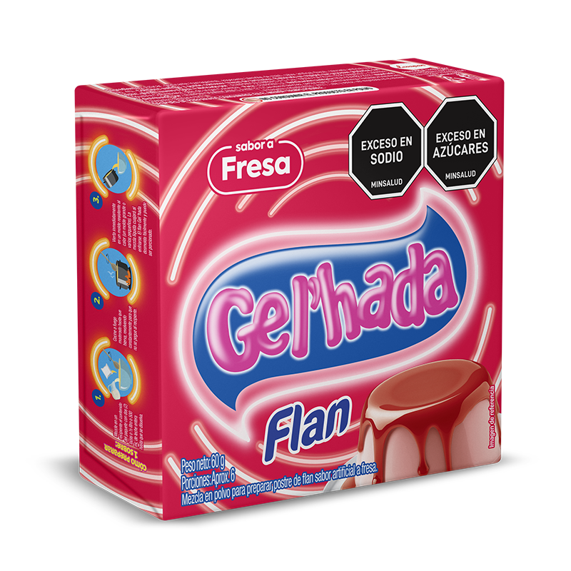 Flan Gel’hada Fresa x 60g