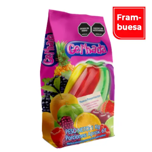 Gelatina Gel’hada Frambuesa x 1 Kg