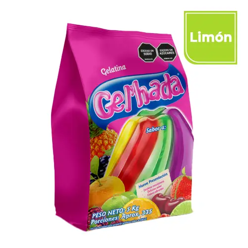 Gelatina Gel’hada Limon x 5 Kg